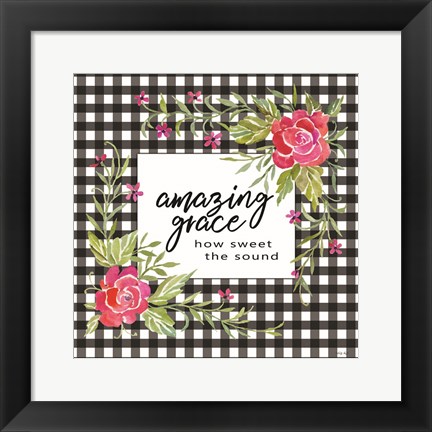 Framed Amazing Grace Print