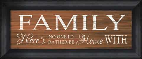 Framed Family Sign Print