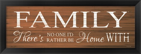 Framed Family Sign Print