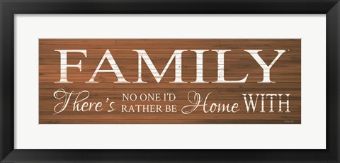 Framed Family Sign Print