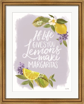 Framed Lemon Margarita Print