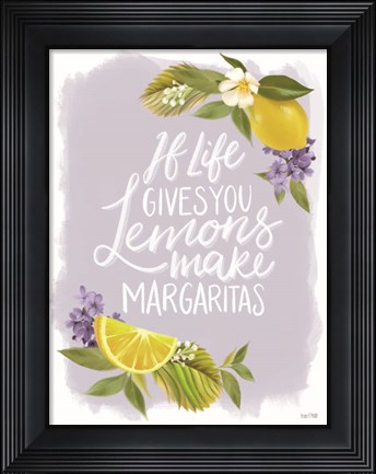 Framed Lemon Margarita Print