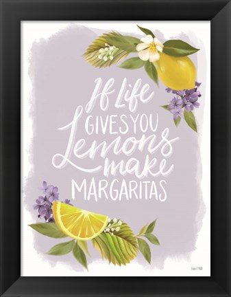 Framed Lemon Margarita Print