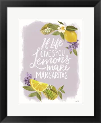 Framed Lemon Margarita Print