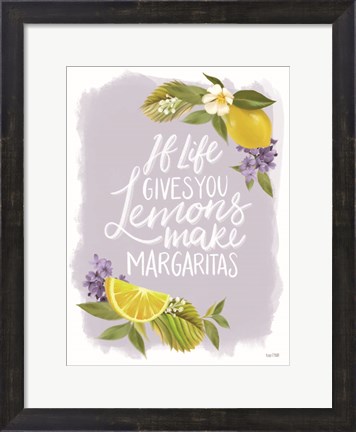 Framed Lemon Margarita Print