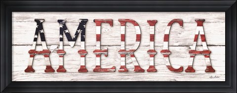 Framed America Print