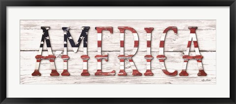 Framed America Print