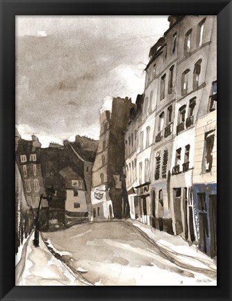 Framed Paris Street 1 Print