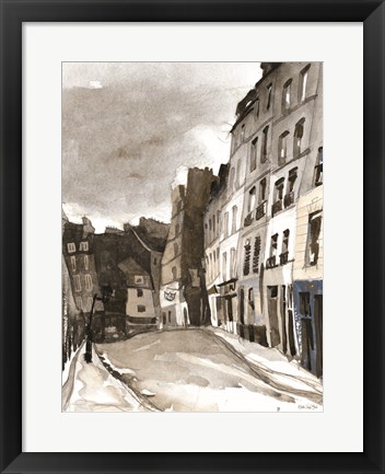 Framed Paris Street 1 Print