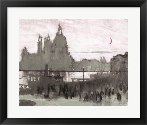 Framed Venice Moonlight Print