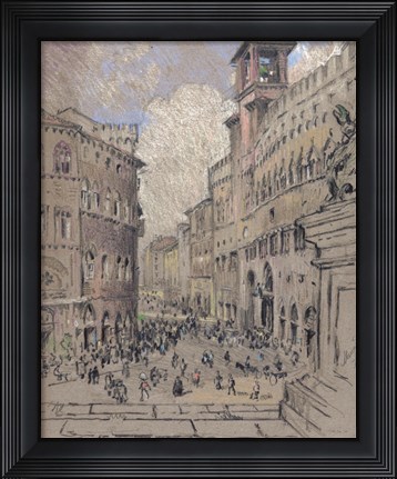 Framed City Square Print