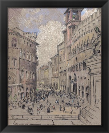 Framed City Square Print