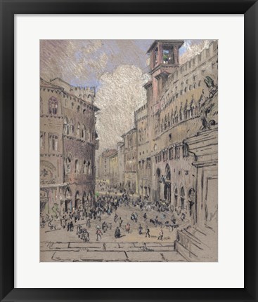 Framed City Square Print