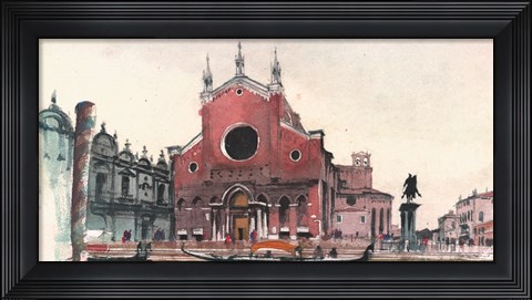 Framed Venice Waterway Print