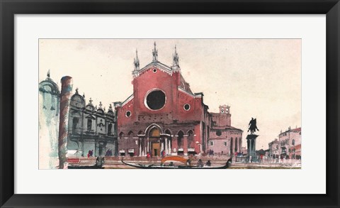 Framed Venice Waterway Print