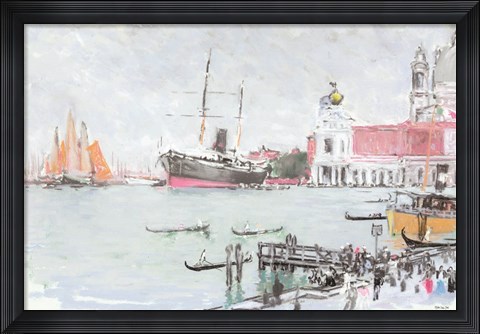 Framed Port of Venice Print