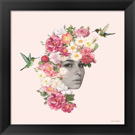 Framed Flower Girl I Print