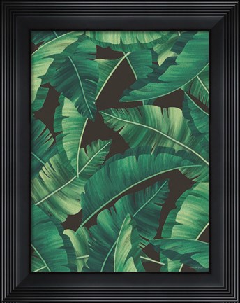 Framed Tropical Leaves II Print