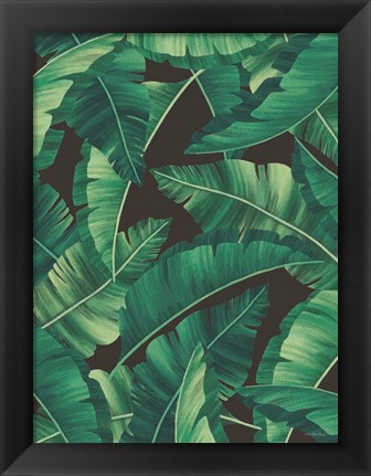 Framed Tropical Leaves II Print