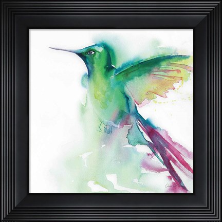 Framed Hummingbirds III Print
