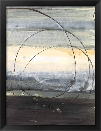 Framed Horizon Balance IV Light Print