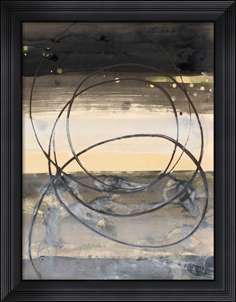 Framed Horizon Balance I Light Print