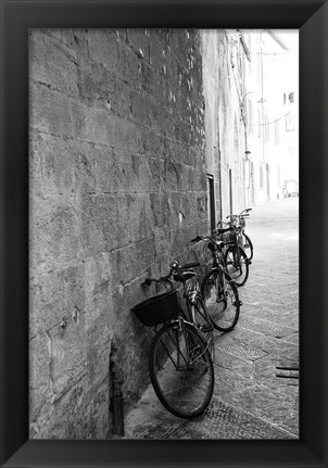 Framed Bicycles in the Alley Print