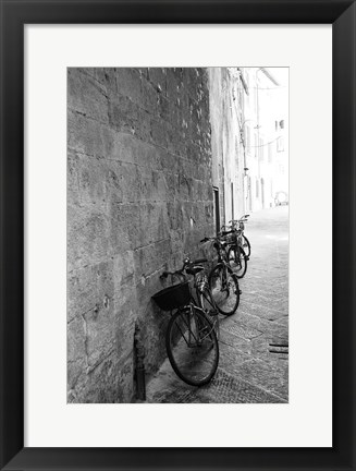 Framed Bicycles in the Alley Print