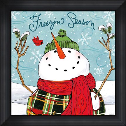 Framed Snowplace Like Home III Print