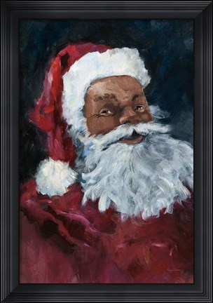 Framed Jolly Santa II Crop Print