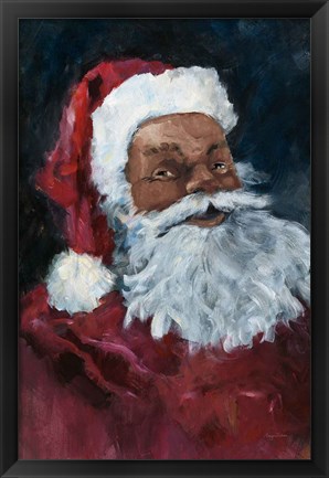 Framed Jolly Santa II Crop Print