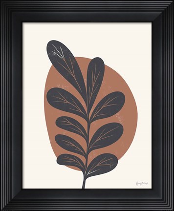 Framed Mid Century Modern III Terracotta Print