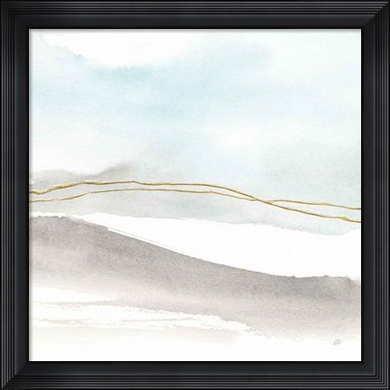 Framed Gold Horizon I Print