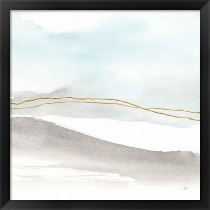 Framed Gold Horizon I Print