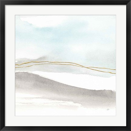 Framed Gold Horizon I Print