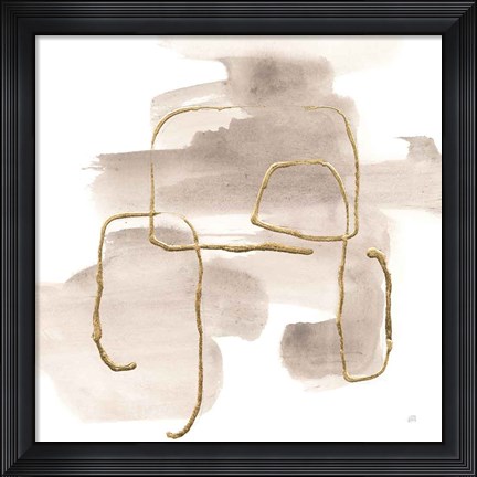 Framed Warm Gray Gold II Print
