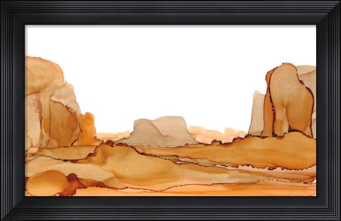 Framed Brownscape I Print