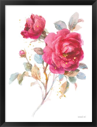 Framed Bold Roses I Print