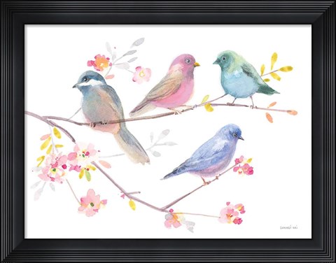 Framed Flight Friends V Print