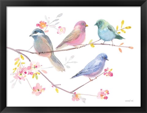 Framed Flight Friends V Print