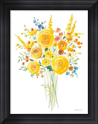 Framed Sunshine Bouquet II Print