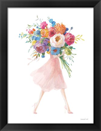 Framed Bursting with Flowers II Print