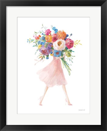 Framed Bursting with Flowers II Print