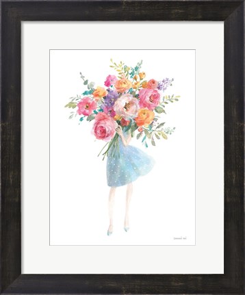 Framed Bursting with Flowers Print