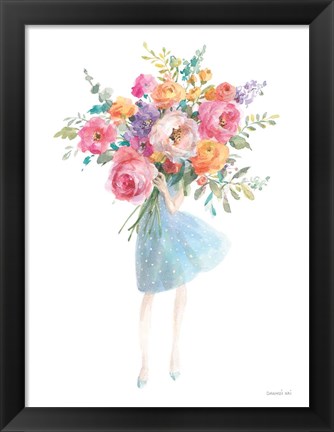 Framed Bursting with Flowers Print