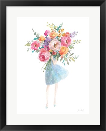 Framed Bursting with Flowers Print