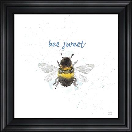 Framed Bee Harmony VI White Print