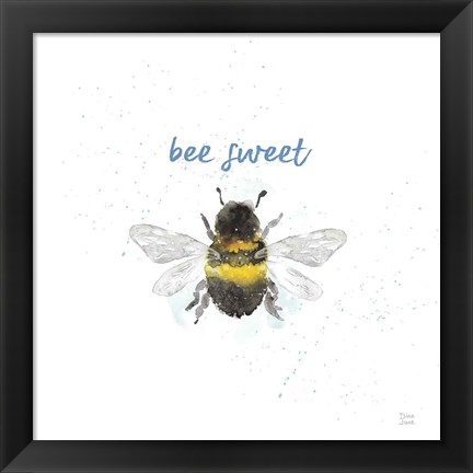 Framed Bee Harmony VI White Print