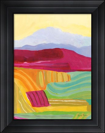 Framed Sunny Landscape I Print