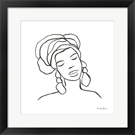 Framed Muse I Print